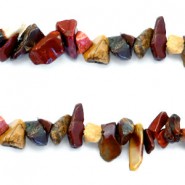 Chips stone kralen Multicolour red-brown